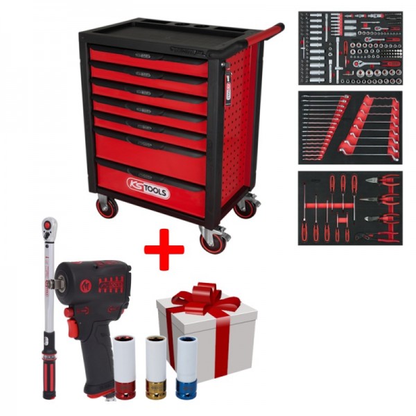 "Įrankių spintelė su 7 stalčiais RACINGline 215 vnt + dovana" "Įrankių spintelė su 7 stalčiais RACINGline 215 vnt + dovana"