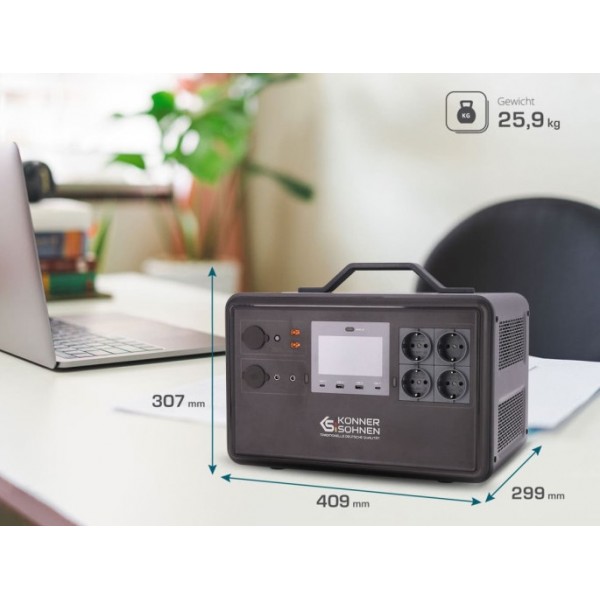 Stotelė energijos/maitinimo šaltinis KONNER & SOHNEN 2400W, KS 2400PS