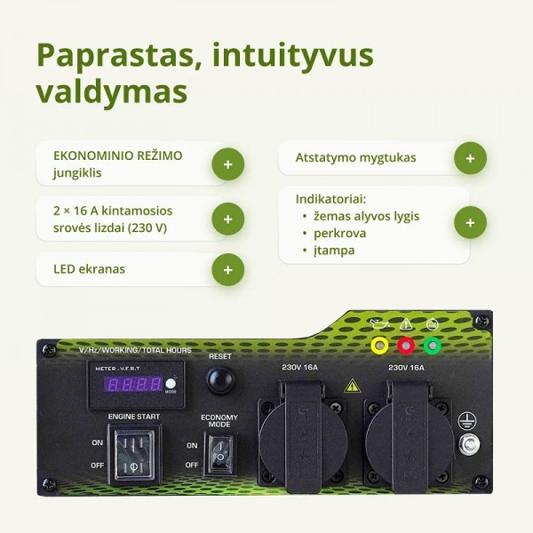 Benzininis inverterinis generatorius Könner & Söhnen KSB 35i