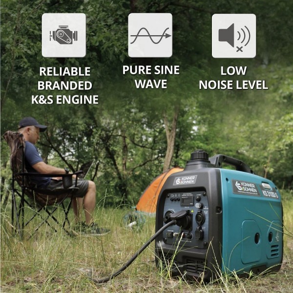 "Benzininis inverterinis generatorius KONNER & SOHNEN KS 3100i S"