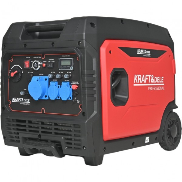 Benzininis inverterinis generatorius 6.5kW / 6.7kW Kraftdele Benzininis inverterinis generatorius 6.5kW / 6.7kW Kraftdele