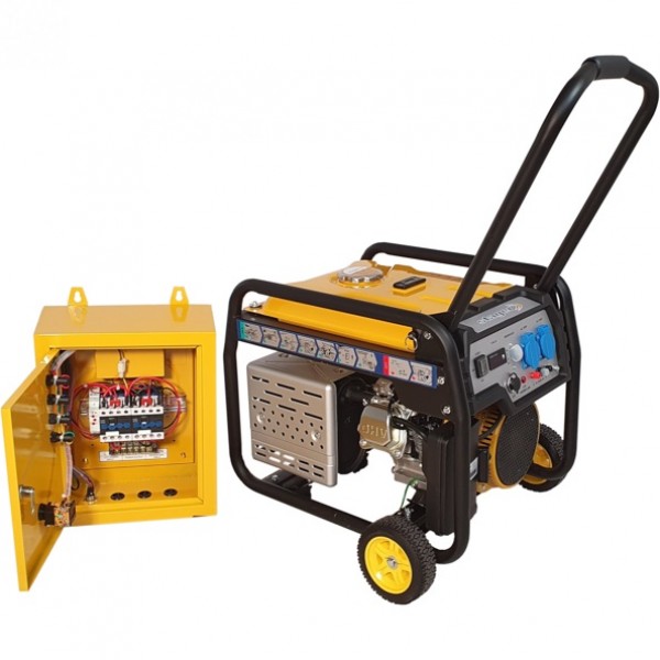 Benzininis generatorius STAGER FD3600E 230V su automatika