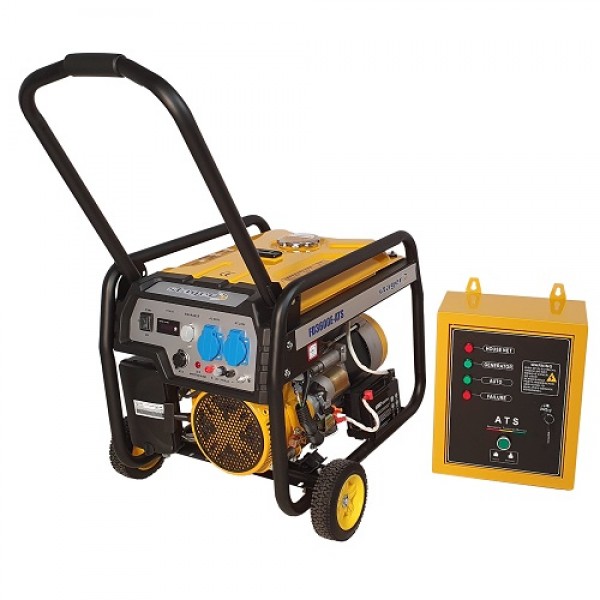 Benzininis generatorius STAGER FD3600E 230V su automatika