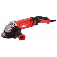 Elektrinis kampinis šlifuoklis su antivibracine rankena 125mm, 1500W, DCK KSM05-125+