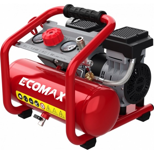 Betepalinis oro kompresorius Ecomax EMX 800W 6l/8bar