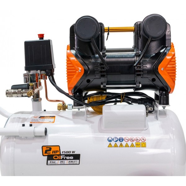 Betepalinis oro kompresorius Silent Power 2400 Oil Free 24L 1500W