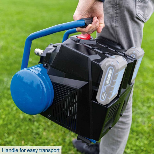 Akumuliatorinis betepalinis kompresorius Scheppach C-ACT160/6-X, korpusas