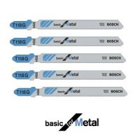 Pjūkleliai siaurapjūkliui Bosch T 118 G Basic for Metal 5 vnt