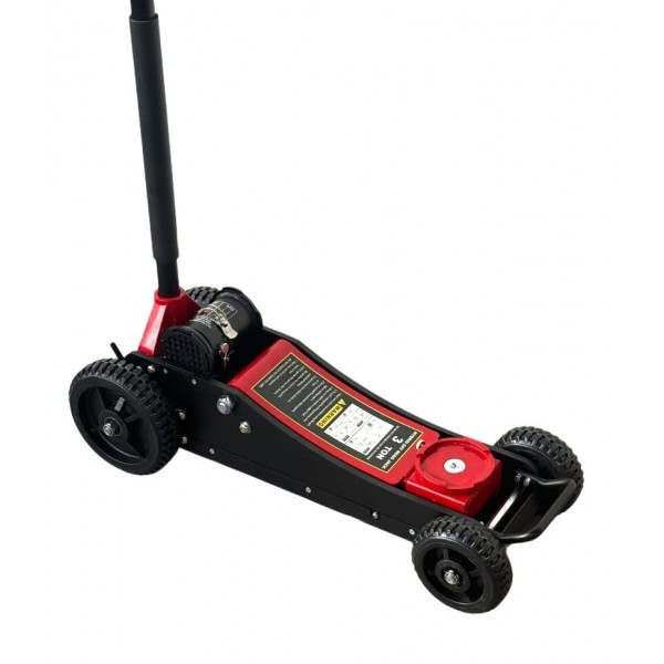 Hidraulinis domkratas su dideliais ratukais 3T EVO D5K Hidraulinis domkratas su dideliais ratukais 3T EVO D5K