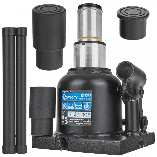 Hidraulinis domkratas dviejų pakopų 12T, pažemintas Hidraulinis domkratas dviejų pakopų 12T, pažemintas