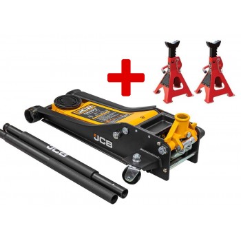  "Hidraulinis žemo profilio domkratas 3t JCB + atramos 3t 2vnt"