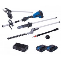 Akumuliatorinis daugiafunkcinis sodo įrankis Scheppach BC-MFH400-X 2x2Ah