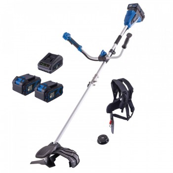  "Akumuliatorinė krūmapjovė Scheppach 2x20V BC-BCH380/40-X Set L2 2x4Ah."