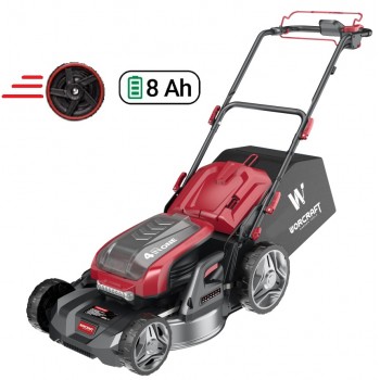 Akumuliatorinė savaeigė vejapjovė WORCRAFT 40V (20V/4x8Ah)